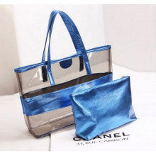 Summer New PVC Transparent Crystal Jelly Single Shoulder Bag Leisure Beach Bag Handbag